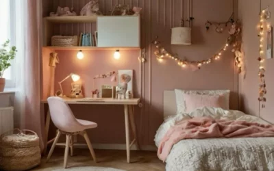 Chambre d’ado fille moderne et cocooning : astuces pour créer une atmosphère douce et agréable !